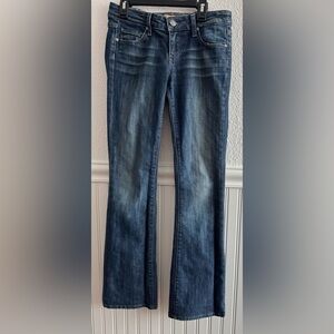👖 PAIGE Blue Laurel Canyon Low-Rise Boot Cut Jeans